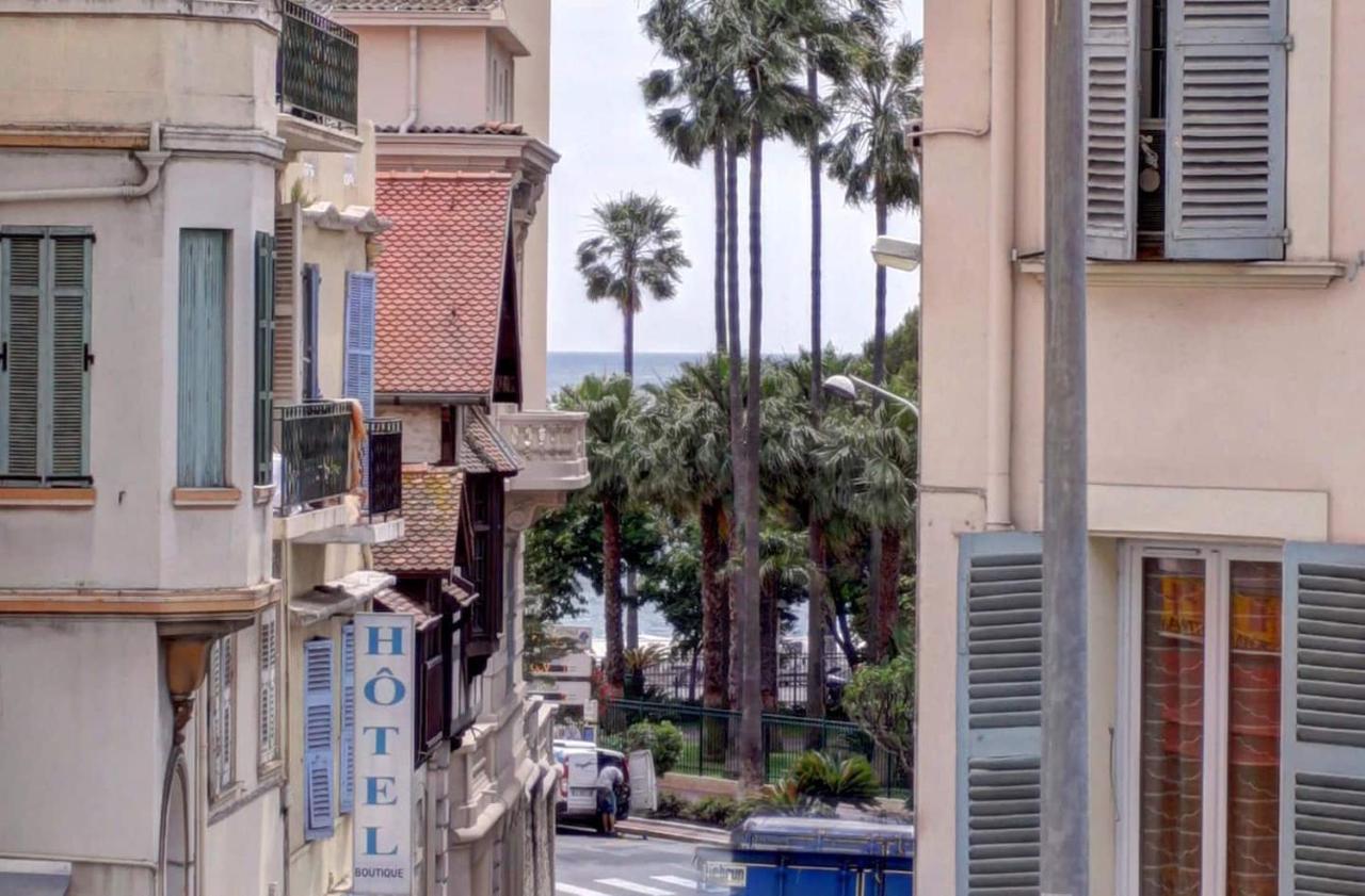 Cannes Plage 2Mn/45M2/Vue Mer/Inernet/Clim/Parking Prive Bagian luar foto